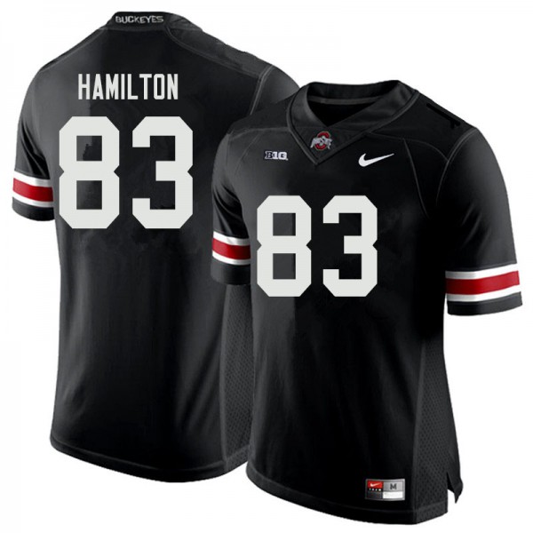 Ohio State Buckeyes #83 Cormontae Hamilton Men Stitched Jersey Black OSU7119